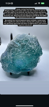 Load image into Gallery viewer, Rare large, hunan etched teal flourite specimen