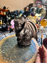 Load image into Gallery viewer, Silver sheen obsidian full body dragon B