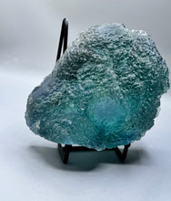 Load image into Gallery viewer, Rare large, hunan etched teal flourite specimen
