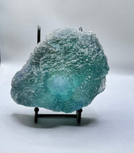 Load image into Gallery viewer, Rare large, hunan etched teal flourite specimen
