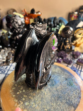 Load image into Gallery viewer, Silver sheen obsidian full body dragon B
