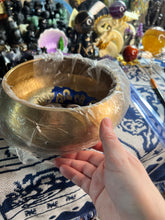Load image into Gallery viewer, 7.7 inch, extra large, hand made brass singing bowls.
