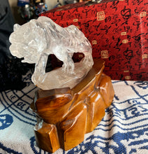 Load image into Gallery viewer, Custom made, master carved, Clear Quartz tiger.
