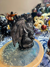 Load image into Gallery viewer, Silver sheen obsidian full body dragon B
